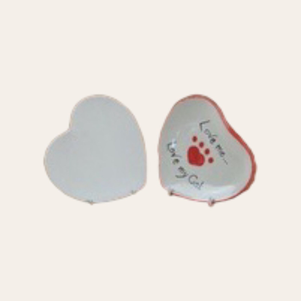 Heart Plate Small (carton of 6)