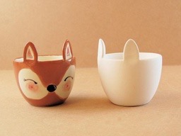 Fox/Animal Dish Plant Pot (carton of 6)