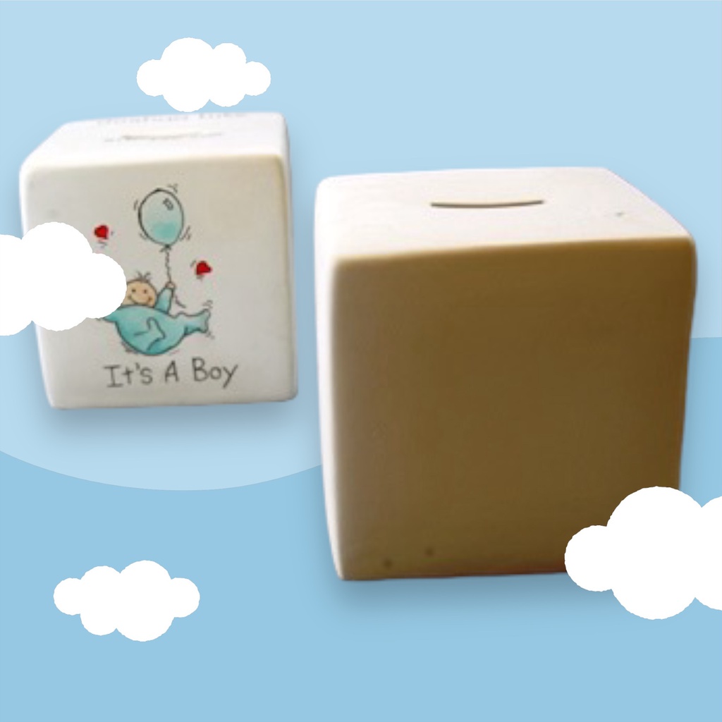 Square Cube Money Box (carton of 6)