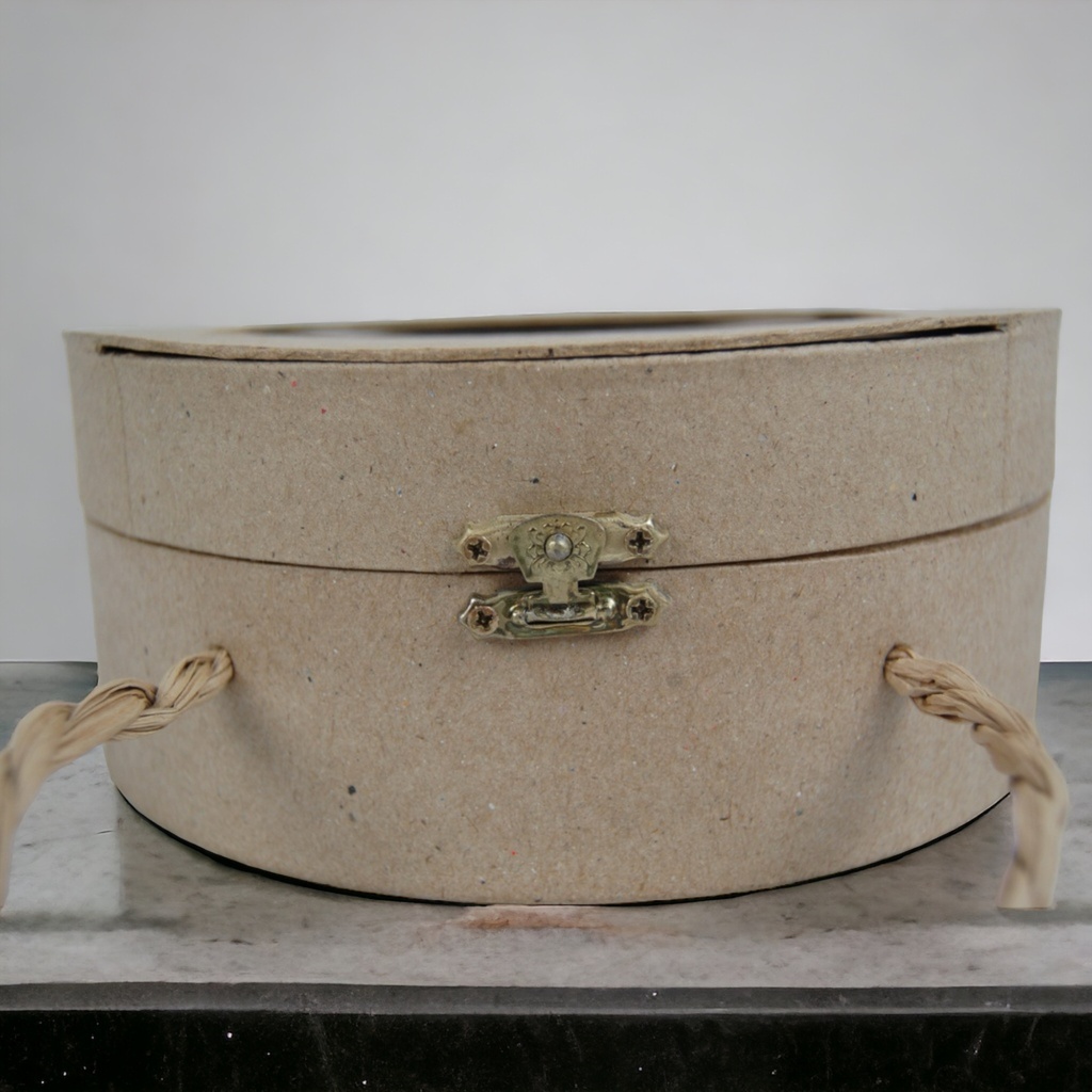 Single Papier-mâché photo frame bag - rounded