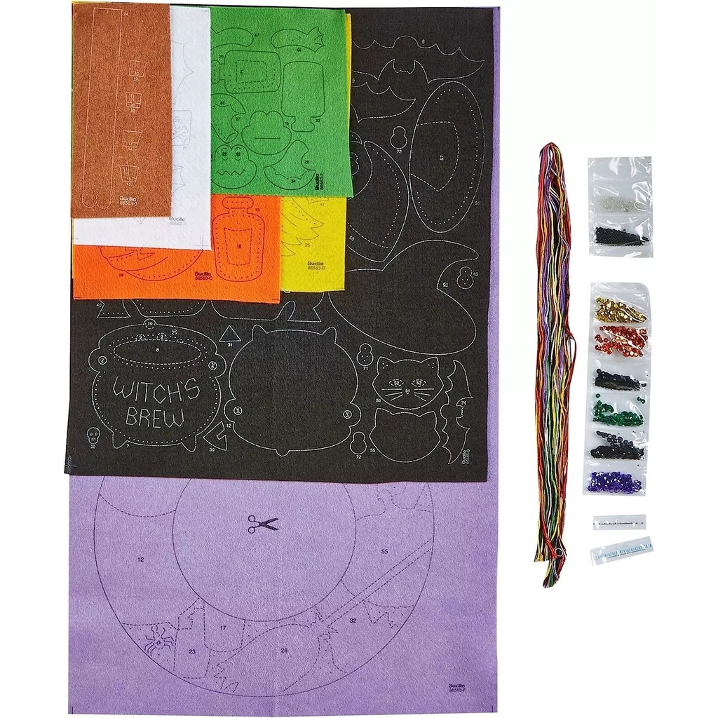 Witch's Brew Wreath Felt Home Accents Kit