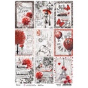 Ciao Bella Paris Je t'aime A4 Rice Papers - 5 Designs, 5 Sheets - Set 1