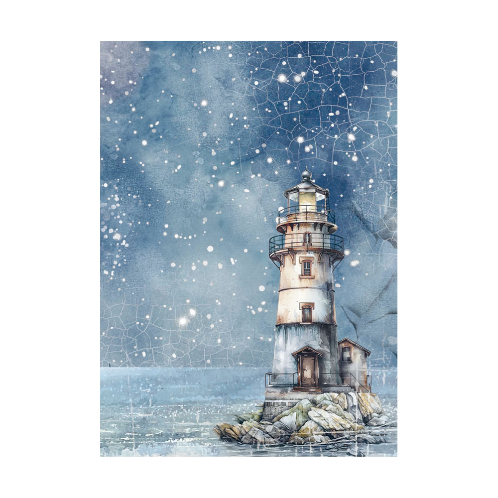 Selection 8 Rice paper A6 backgrounds - Silent Sea