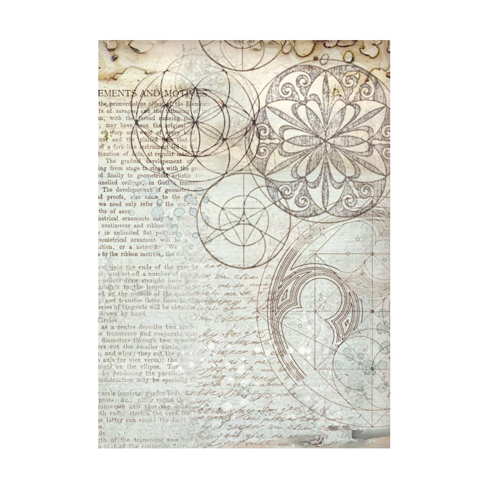 Selection 8 Rice paper A6 backgrounds - Silent Sea