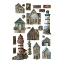 Silicon mold A5 - Silent Sea houses and lighthouse 