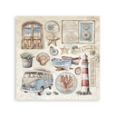 Stickers mm 165x165  4 sheets - Silent Sea 