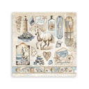 Stickers mm 165x165  4 sheets - Silent Sea 