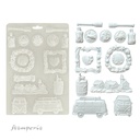 Stamperia - Silent Sea - A4 soft mould Houses and Lighthouse 