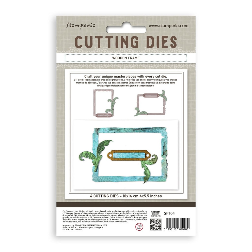 Stamperia - Timeless Cutting Dies A6 - Wooden frame