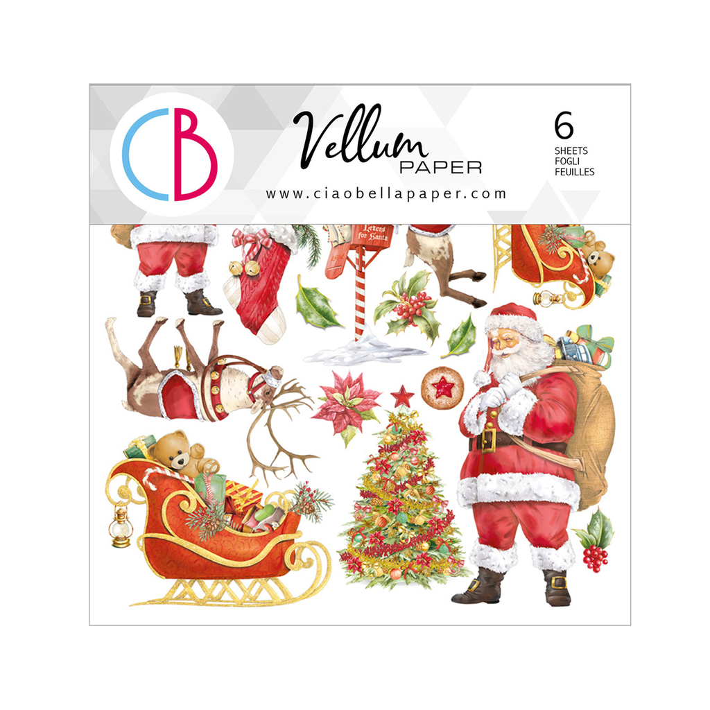 Ciao Bella Paper - Dear Santa 6"x6" Vellum 