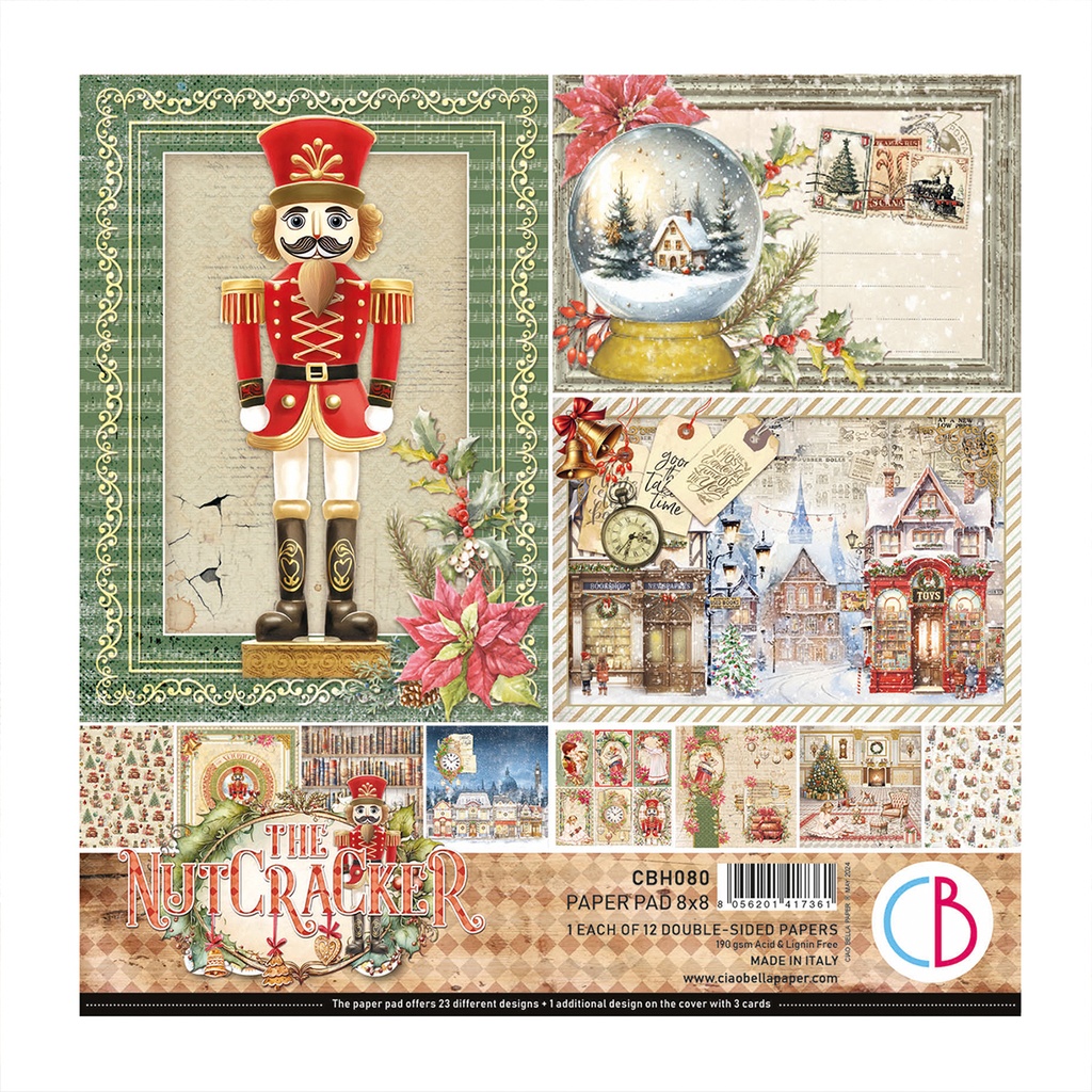 Ciao Bella Paper - The Nutcracker 8"x8" Paper Pad