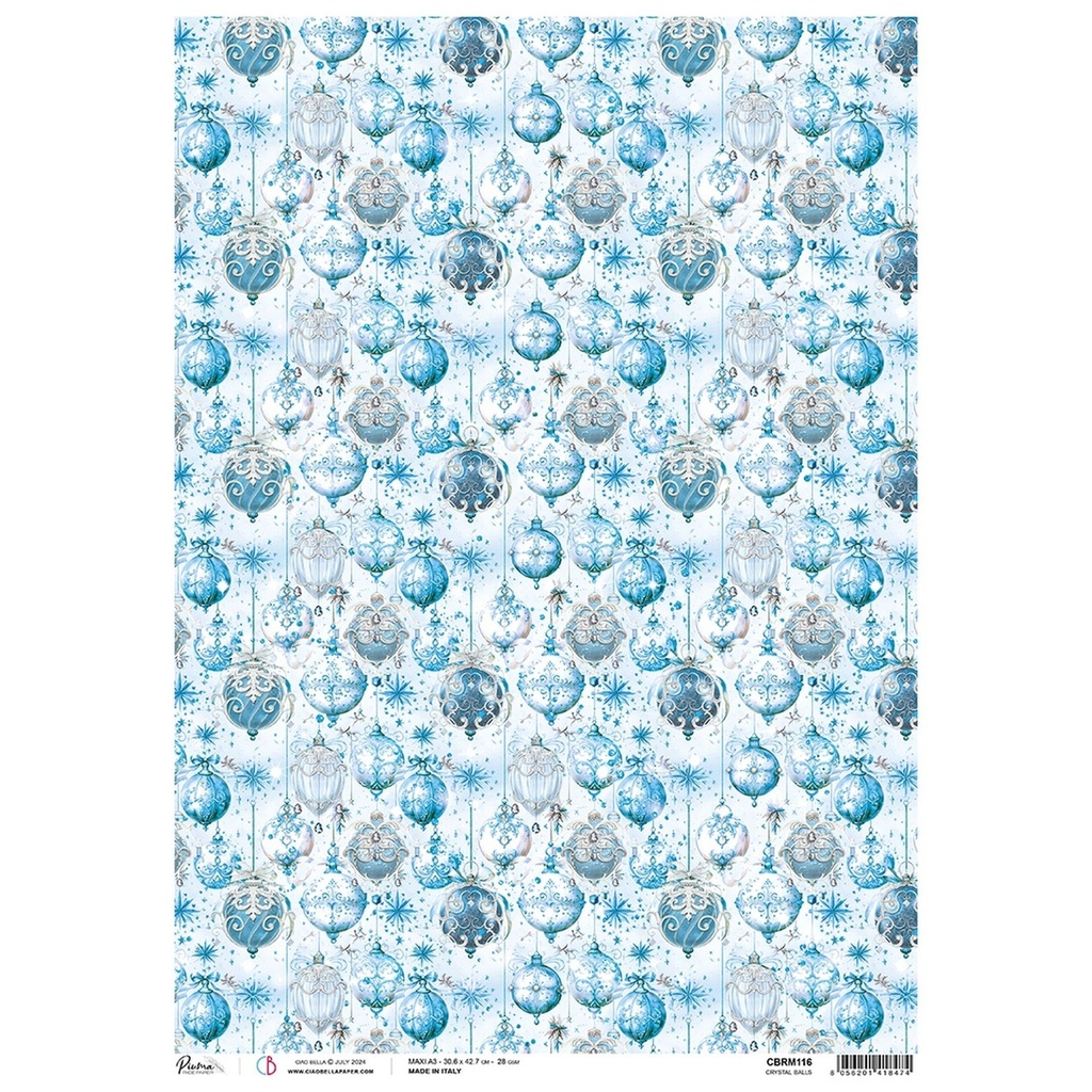 Ciao Bella Paper - Crystal Balls A3 rice paper (SINGLE Sheet)