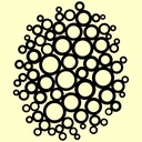 Personal Impressions Circles 6"x6" Mylar Stencil 