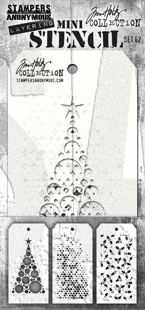 Tim Holtz MINI STENCIL SET #62 