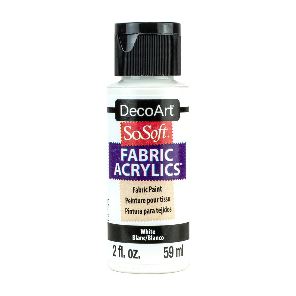 DecoArt SoSoft Fabric Paint 2oz - White