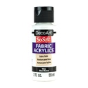 White DecoArt SoSoft Fabric Acrylics 2 oz