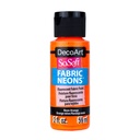 Neon Orange DecoArt SoSoft Fabric Neons 2-oz