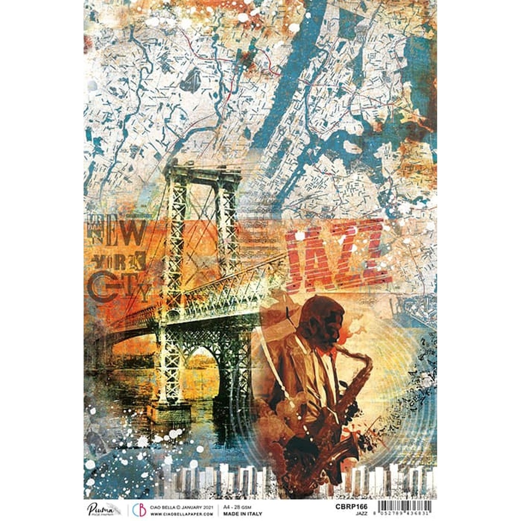 Ciao Bella Paper - Jazz A4 Rice Paper (5 pack)
