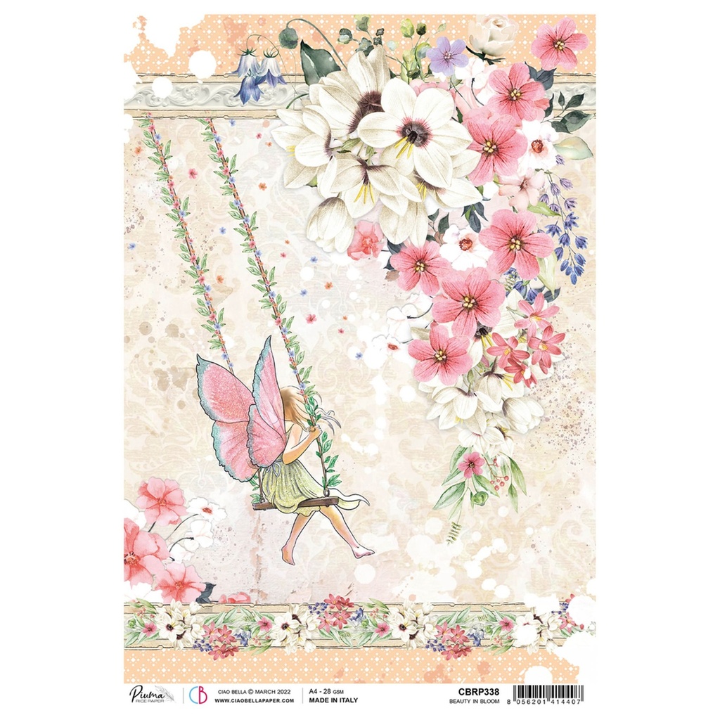 Ciao Bella Paper - Beauty In Bloom A4 rice paper (5 Pack)