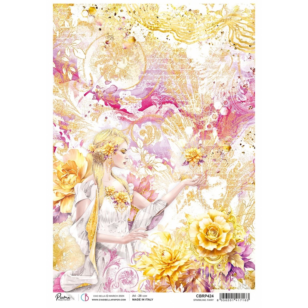 Ciao Bella Paper - Sparkling Fairy A4 rice paper (5 Pack)