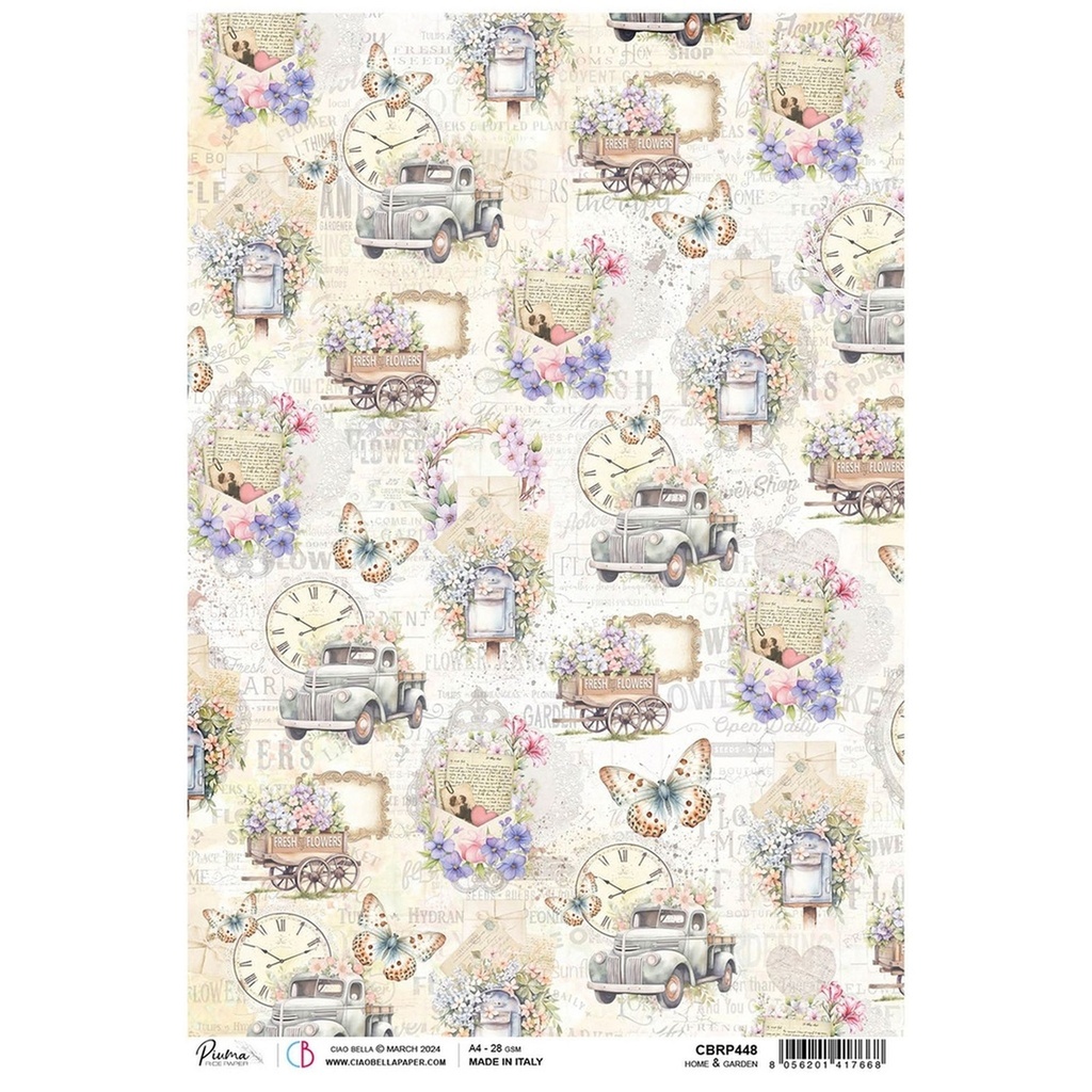 Ciao Bella Paper - Home & Garden A4 rice paper (5 Pack)
