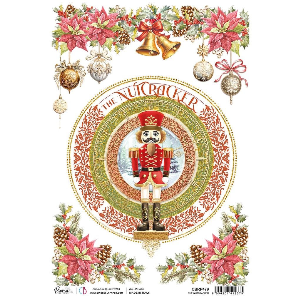Ciao Bella Paper - The Nutcracker - A4 Rice Paper (5 pack)