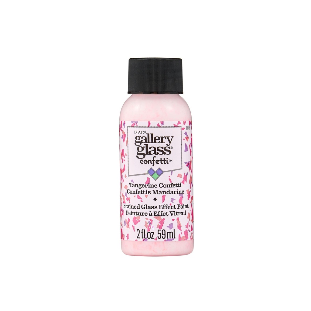 Plaid - Gallery Glass - 2oz - Confetti Tangerine