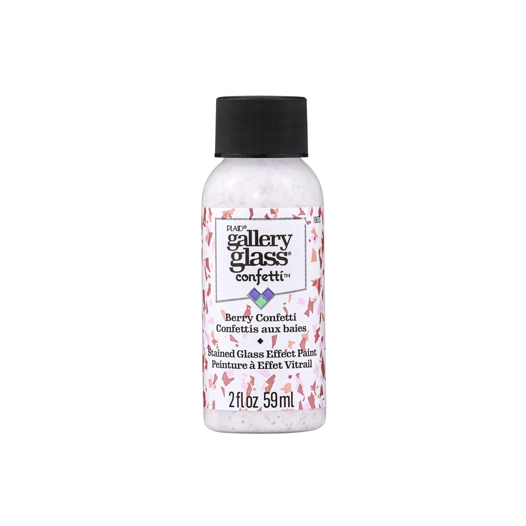 Plaid - Gallery Glass - 2oz - Confetti Berry