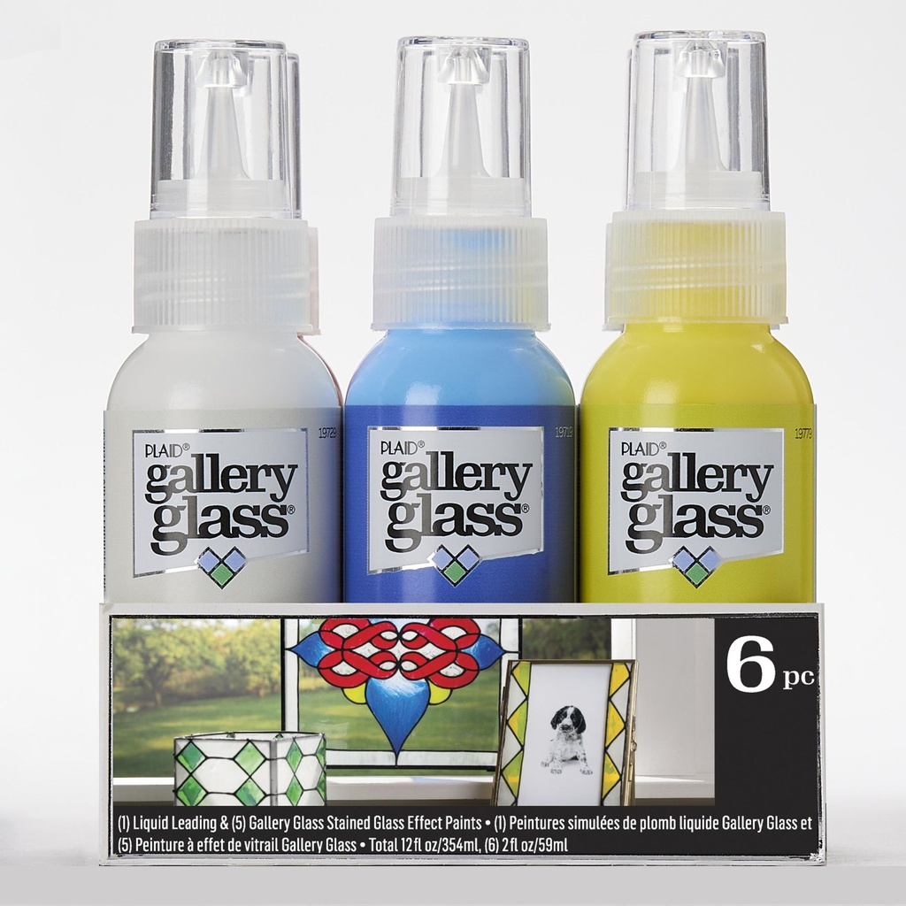 Plaid - Gallery Glass - 2oz - Paint Set Basic (6 Colors)