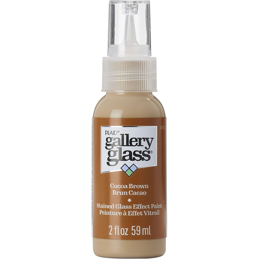 Plaid - Gallery Glass - 2oz - Cocoa Brown
