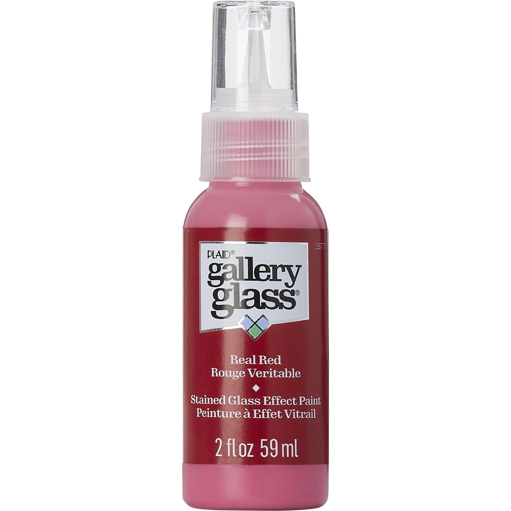 Plaid - Gallery Glass - 2oz - Real Red