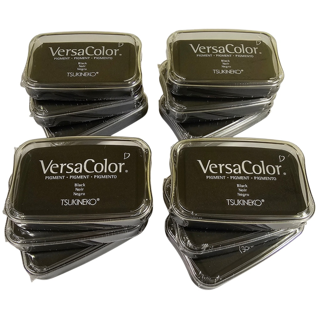 VersaColor Black Ink Pad - Pack of 12