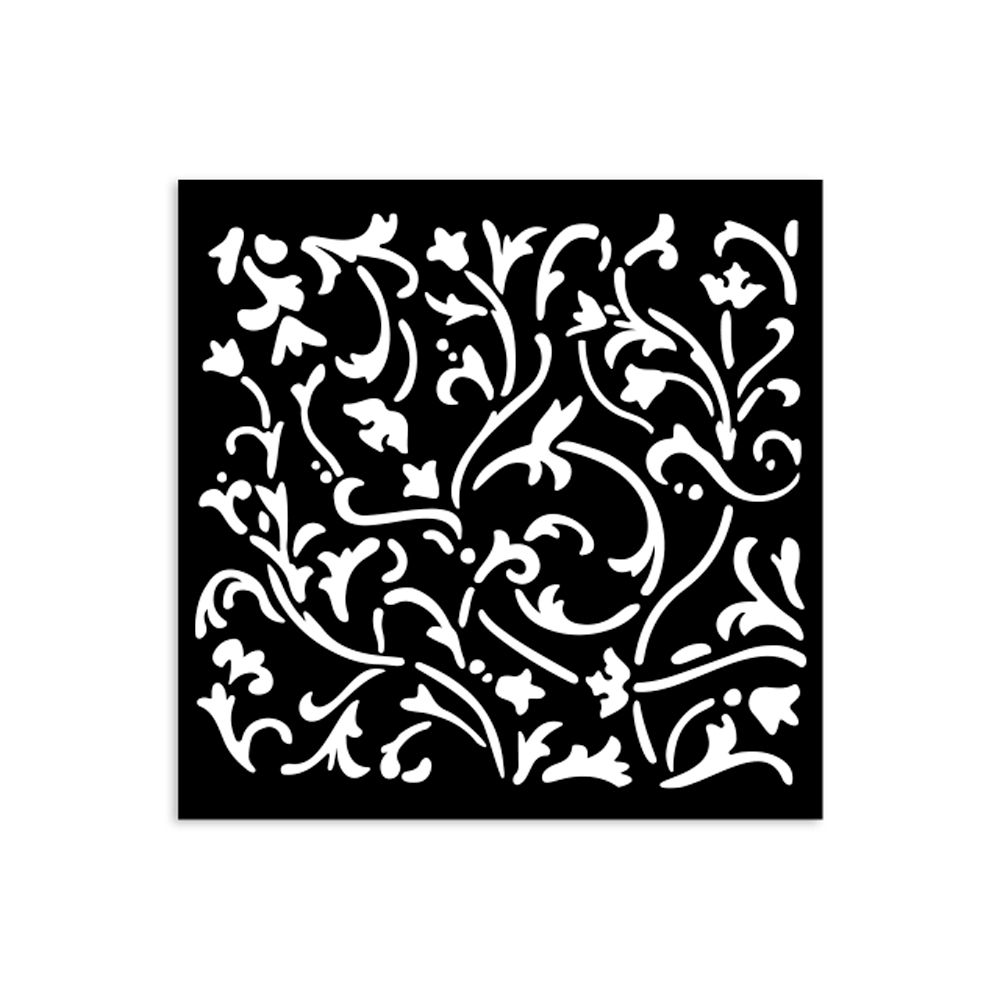 Stamperia - Masquerade - Ornaments Stencil (12cmx12cm)