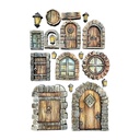 Stamperia - Hidden Grove -  A5 Silicon Mould- Door and Window