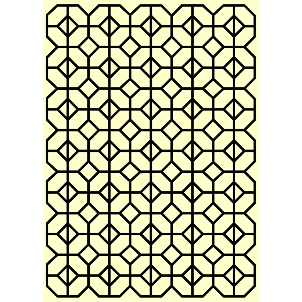 Personal Impressions Mylar Stencil - 5x7" - Hexagon Heights
