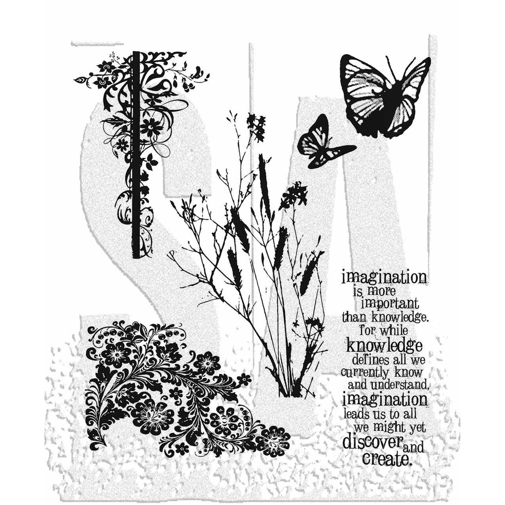 Tim Holtz - Stampers Anonymous - Cling Stamp - Nature'S Discovery
