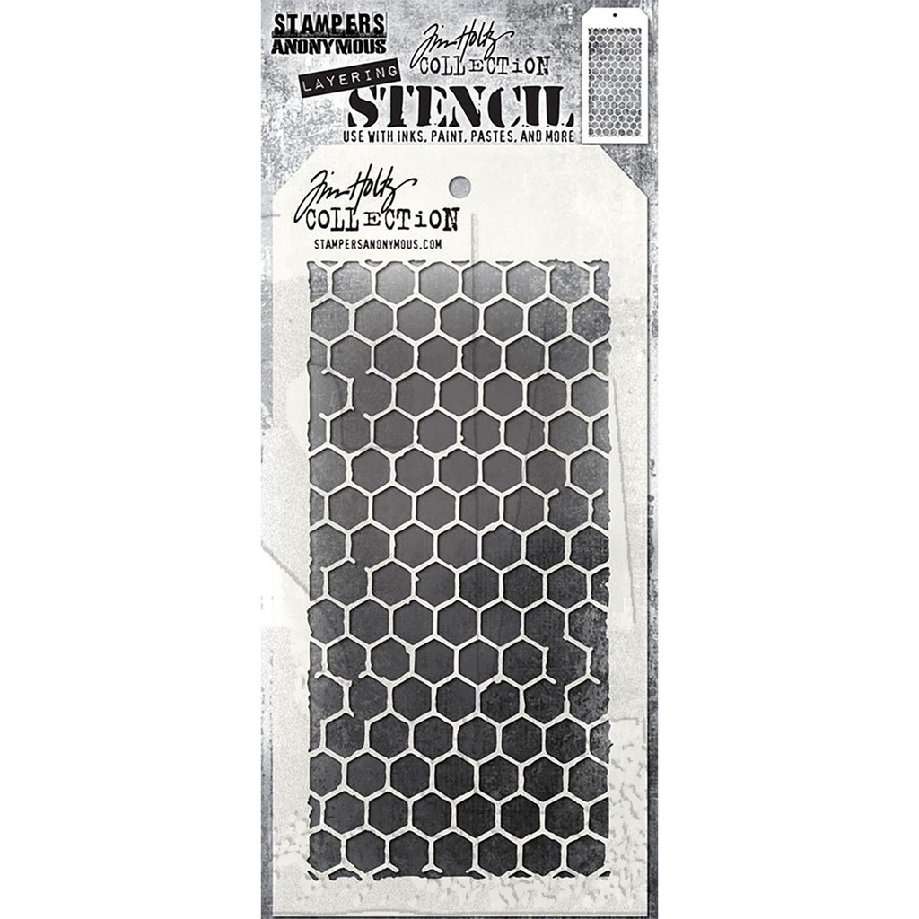 Tim Holtz Stampers Anonymous - Layering Stencil - Honeycomb