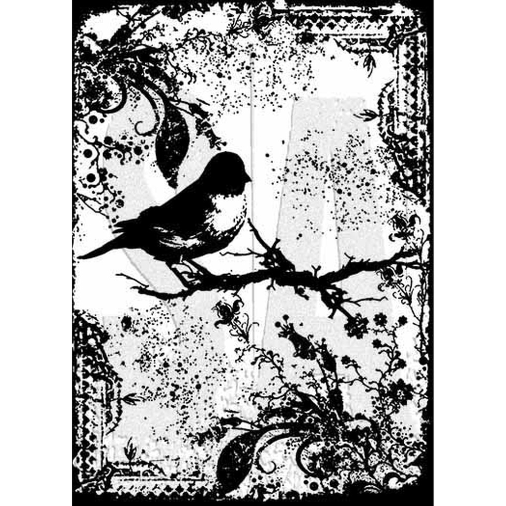 Tim Holtz Components - Stampers Anonymous - Cling Stamp - Tattered Sparrow