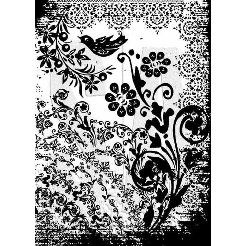Tim Holtz Components - Stampers Anonymous - Cling Stamp - Tattoo You