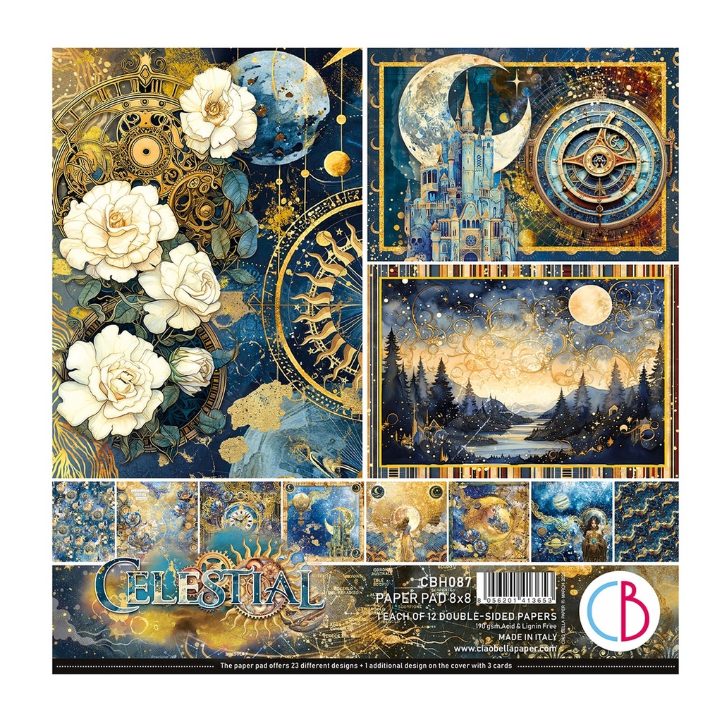 Ciao Bella Paper - Celestial Paper Pad (8"x8")
