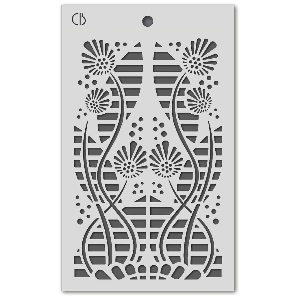 Ciao Bella Paper - Tikal 5"x8" stencil 