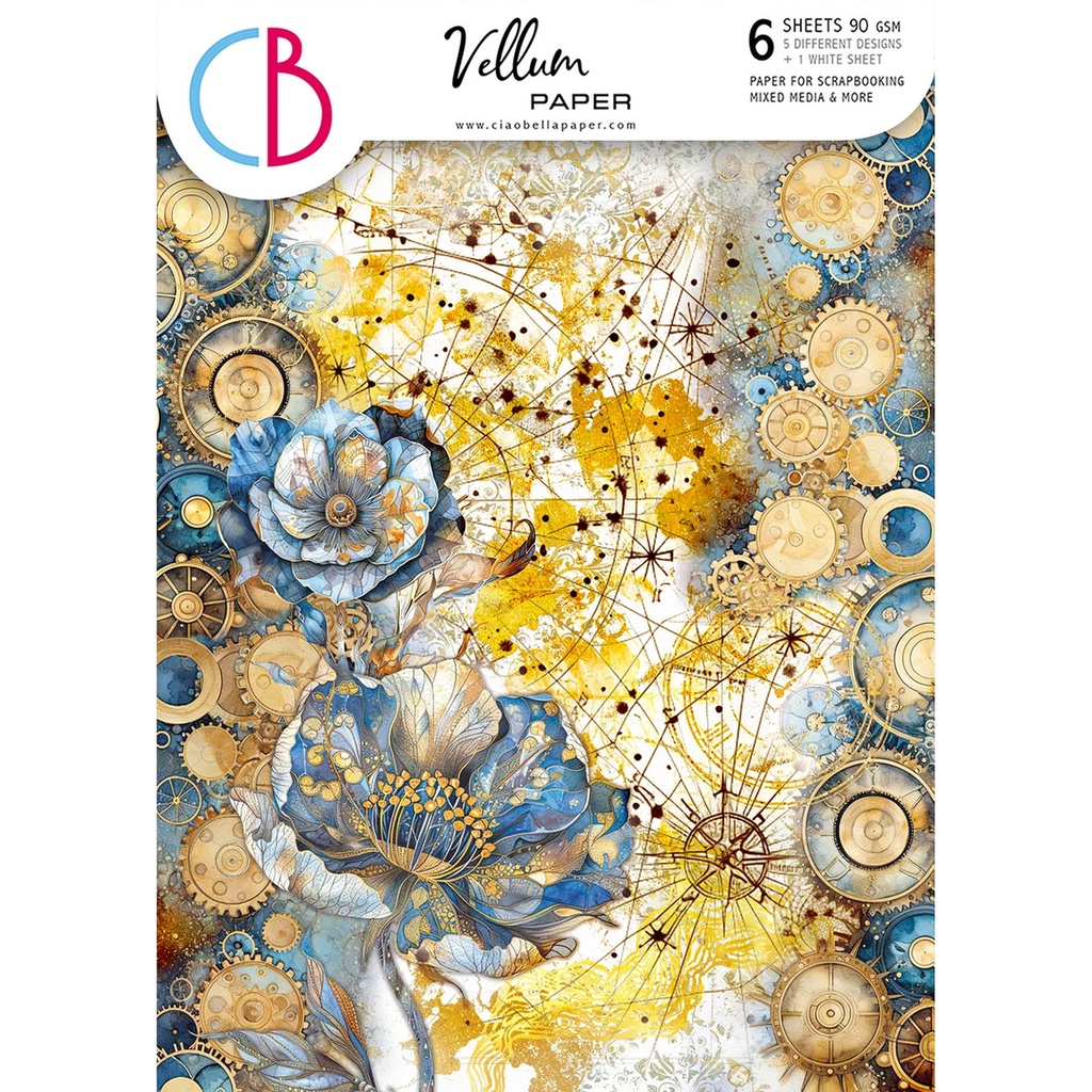 Celestial A4 Vellum Paper Patterns 6/Pkg