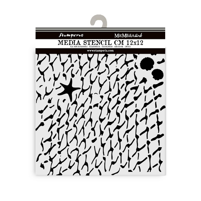 Stamperia - Silent Sea - Net Stencil (12cmx12cm)