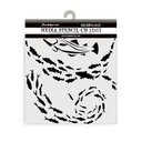 Stamperia - Silent Sea - Fish Stencil (12cmx12cm)