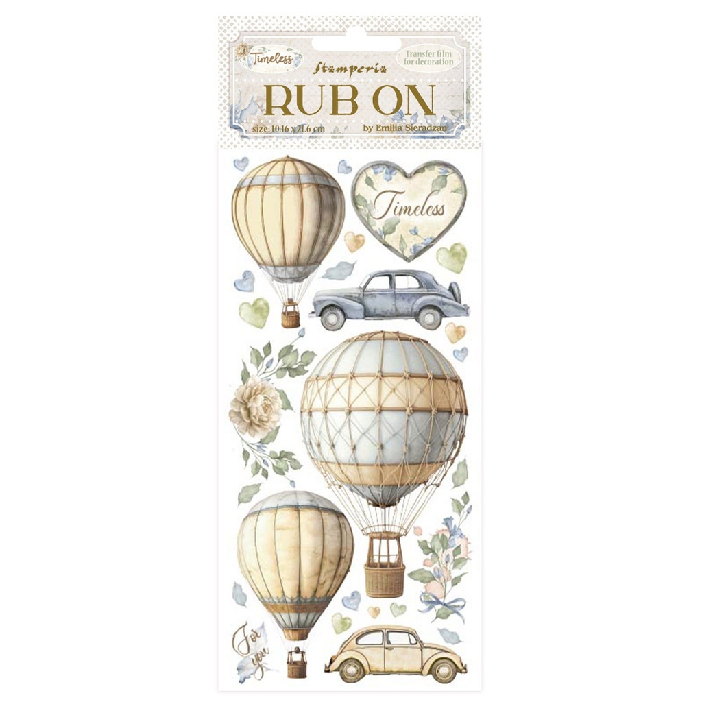 Stamperia - Timeless - Rub-on - Air Balloons 