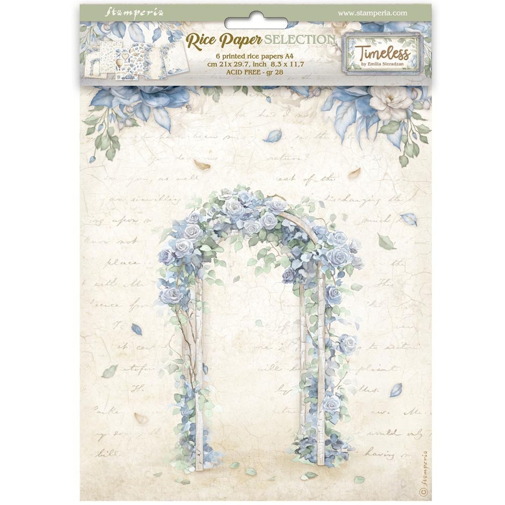 Stamperia - Timeless - A4 Rice Paper Selection