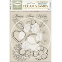 Stamperia - Timeless - Flowers & Hearts stamp set