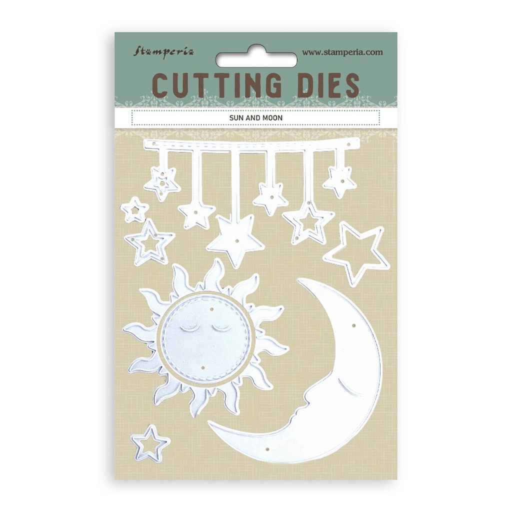 Stamperia - Cutting Dies A6 - Sun and Moon 