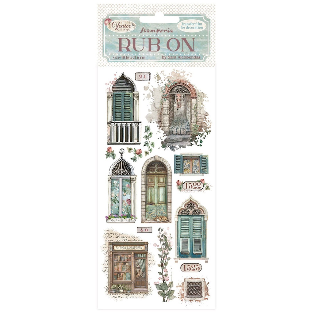 Stamperia - Venice City of Art - Rub-on Doors and Windows
