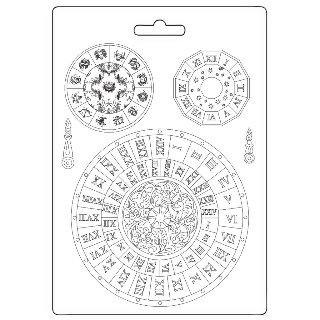 Stamperia - Venice City of Art - Soft Mould A5 - Clocks